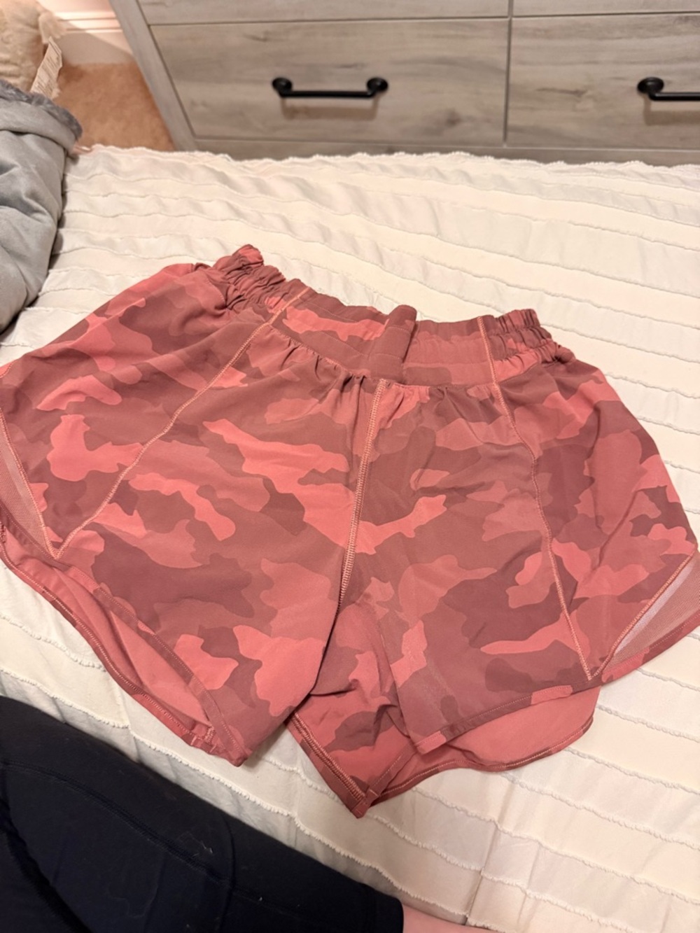 lululemon athletica Rose Pink Camo Running Shorts